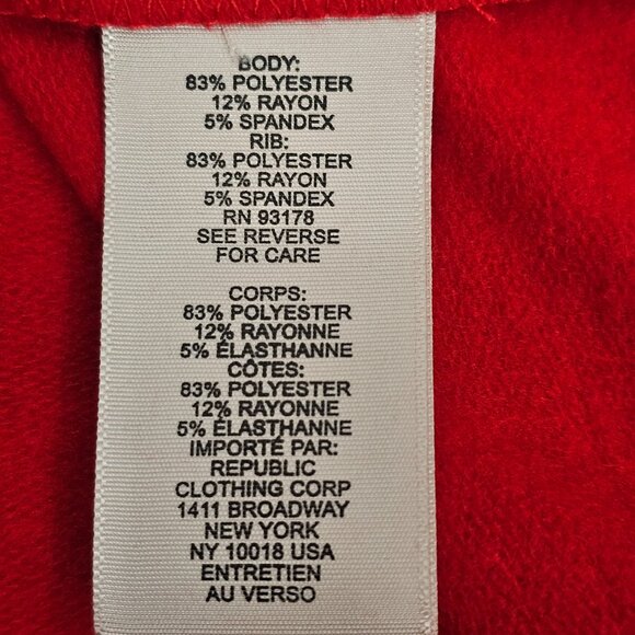 Philosophy Santa Baby Women's Red Ultra Soft Holiday Sweatshirt Size M NWT - Picture 11 of 15